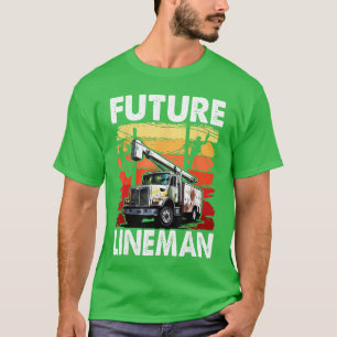 T-shirt Futur Lineman Bucketruck Enfant Futur Câble Électr