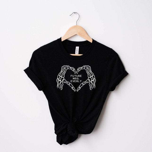 T-shirt Futur Madame Femmes Chemises Gothique Mains Squele