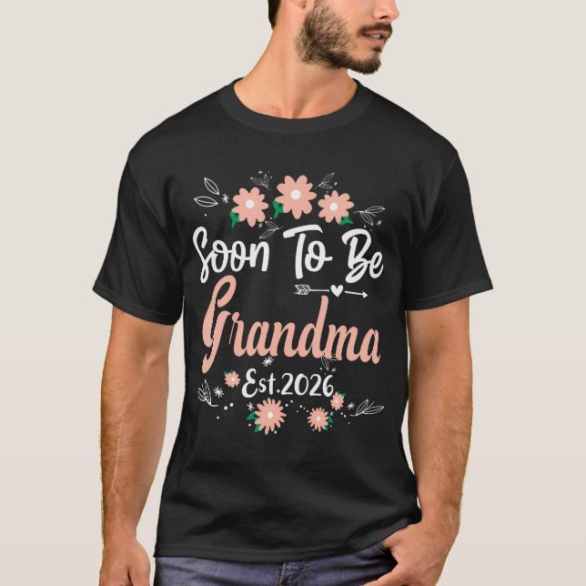 T-shirt Futur Maman 2026 Annonce de Grossesse (Devant)