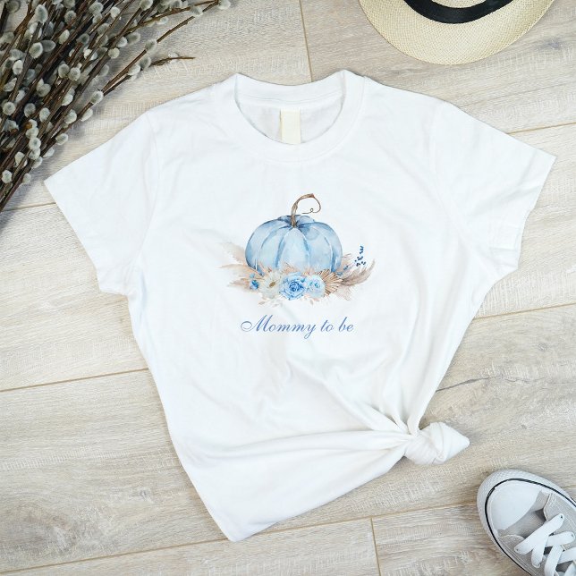 T-shirt Futur Maman Blue Pumpkin (Créateur téléchargé)