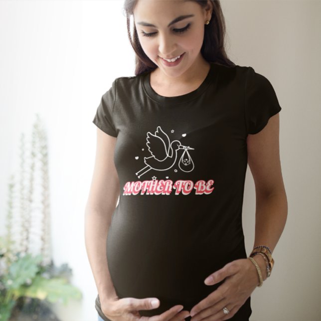 T-shirt Futur Maman Cigogne Annonce de Grossesse (Créateur téléchargé)