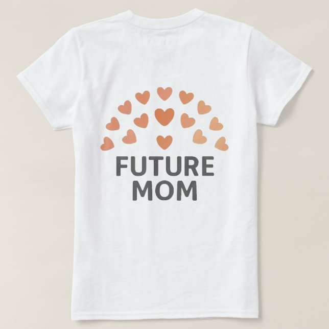 T-shirt Futur Maman Filles/Filles (Design dos)