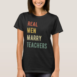 T-shirt Futur Mari Vrais Hommes Mariage Enseignants 1