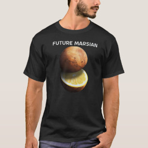 T-shirt Futur Mars Marsien Pour Astronome Planète Rouge