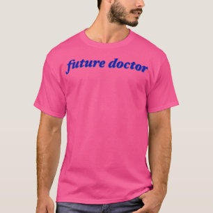 T-shirt futur médecin bleu design