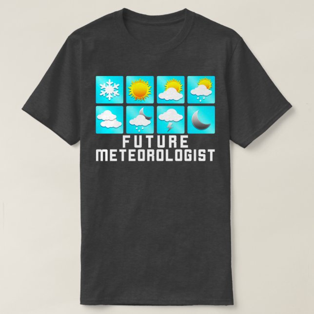 T-shirt Futur Meteorologiste Storm Chaser Tornado (Design devant)