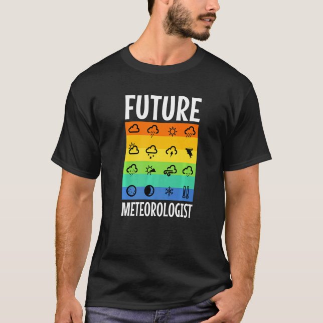 T-shirt Futur météorologue (Devant)