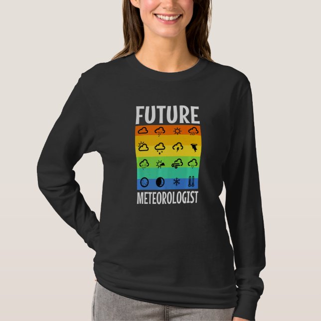 T-shirt Futur météorologue   (Devant)