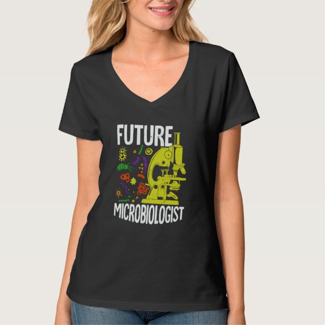 T-shirt Futur microbiologiste pour un étudiant en microbio (Devant)