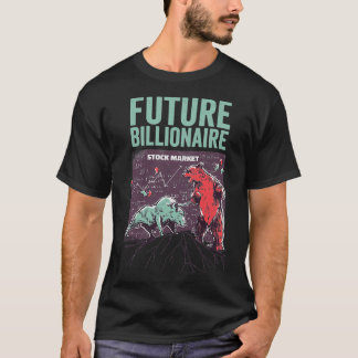 T-shirt Futur millionnaire Funky Stock Market Capitalism D