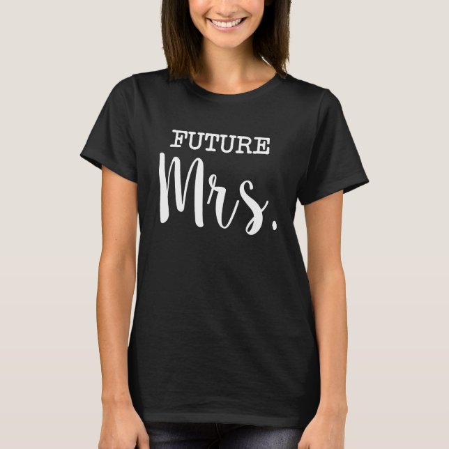 T-shirt Futur Mme drôle Mariée (Devant)