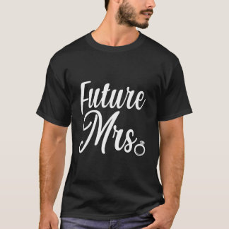 T-shirt Futur Mme Fiançailles mariée Mariage Bachelo