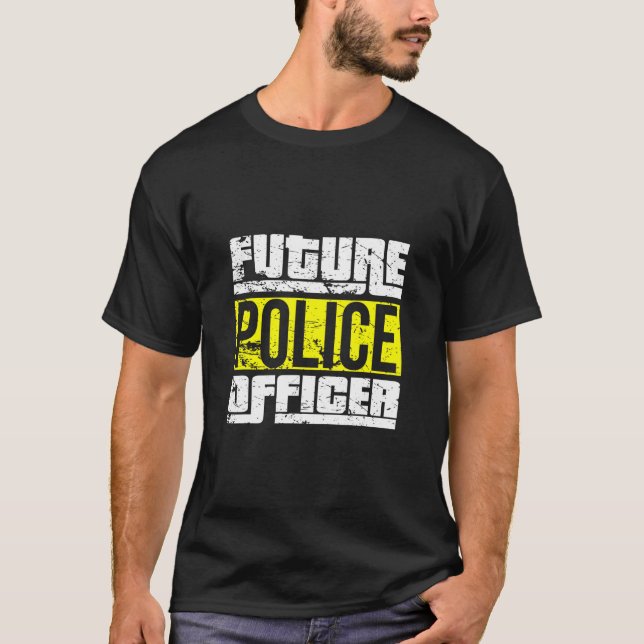 T-shirt futur officier de police (Devant)