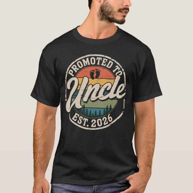 T-shirt Futur Oncle Annonce de Grossesse 2026  (Devant)