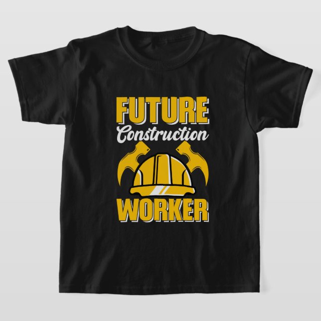 T-shirt Futur ouvrier du bâtiment cool (Poser)