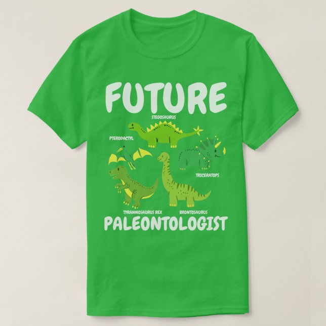 T-shirt Futur Paléontologue Dinosaure 1 (Design devant)