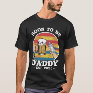 T-shirt Futur Papa 2025 Premier Papa 2025 Rétro
