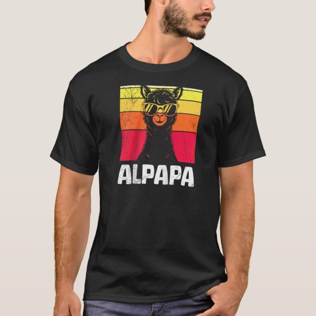 T-shirt Futur Papa ALPAKADADDY Rétro Drôle Futur Papa (Devant)