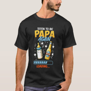 T-shirt Futur papa DEVRAIT ÊTRE À NOUVEAU PAPA Drôle Futur