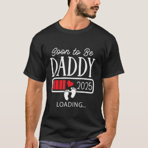 T-shirt Futur Papa Prévu 2025 Promu Papa Nouveau Papa