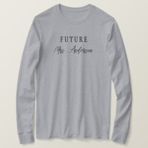 T-shirt Futur Personnalisé Mme J'Ai Dit Oui Fête des marié