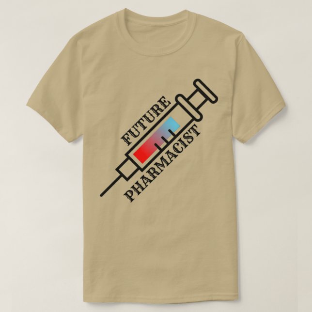 T-shirt Futur pharmacien drôle hommes cadeau femme cadeau (Design devant)
