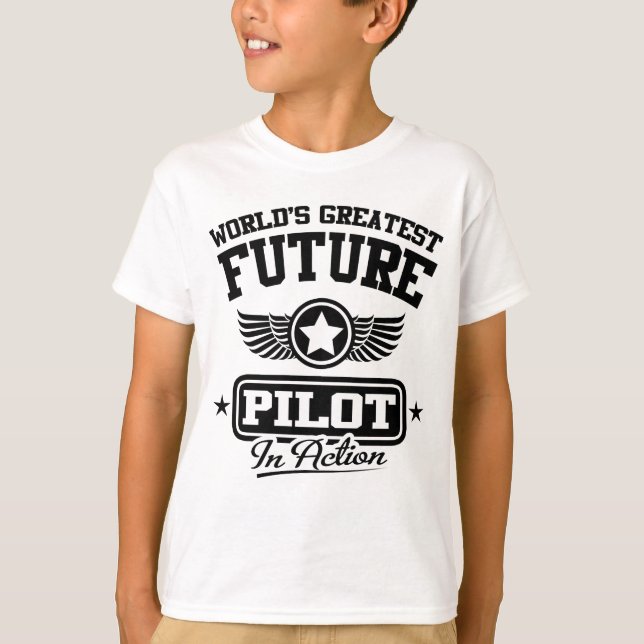 T-shirt Futur pilote dans l'action (Devant)
