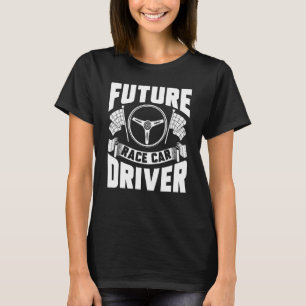 T-shirt Futur Pilote De Voiture De Course Enfants Hommes F
