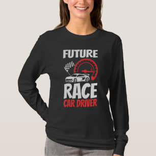 T-shirt Futur Pilote De Voiture De Course Enfants Hommes F