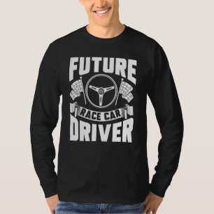 T-shirt Futur Pilote De Voiture De Course Enfants Hommes F