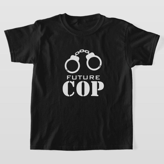 T-shirt futur policier pour enfants (Poser)
