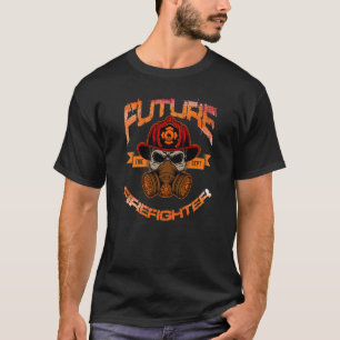 T-shirt Futur Pompier Hommes Femmes Distresses Sk Vintage