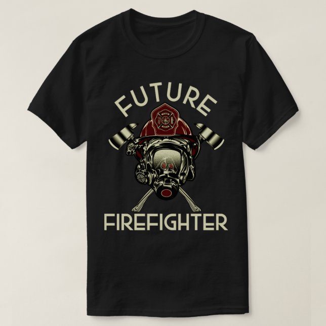 T-shirt Futur pompier Pompiers (Design devant)