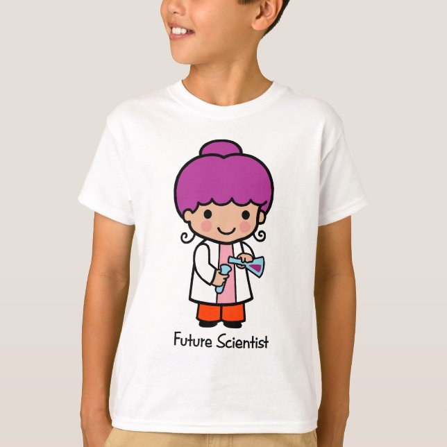 T-shirt Futur scientifique - fille (Devant)