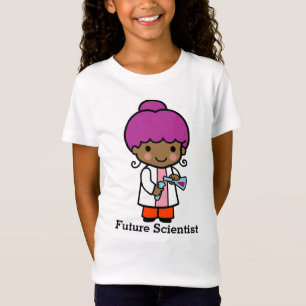 T-Shirt Futur scientifique / Fille chimiste avec flacon