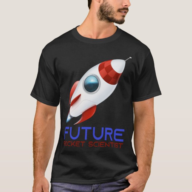 T-shirt Futur scientifique Science Rocket Ship Kids Astron (Devant)