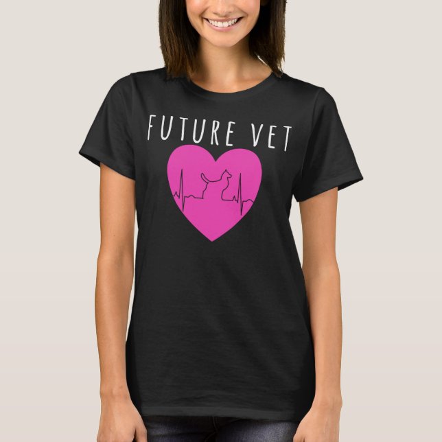 T-shirt Futur Vet Funny Vétérinaire Étudiant Grad Cadeau C (Devant)