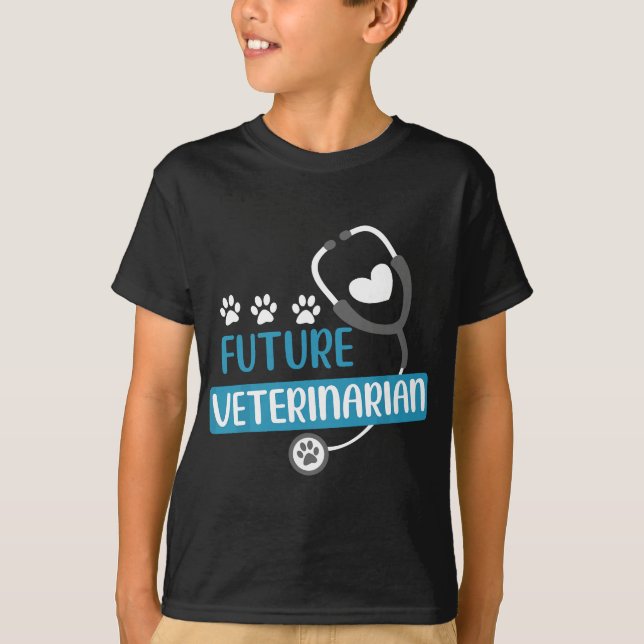 T-shirt Futur Vétérinaire Cadeau Vet Kit costume Hommes Fe (Devant)