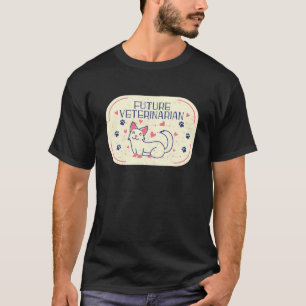 T-shirt Futur Vétérinaire Cool Vétérinaire Costume Desi