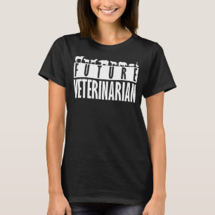 T-shirt Futur Vétérinaire Drôle Dire Vet Costume Inspi