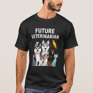 T-shirt Futur vétérinaire étudiant en techniques vétérinai