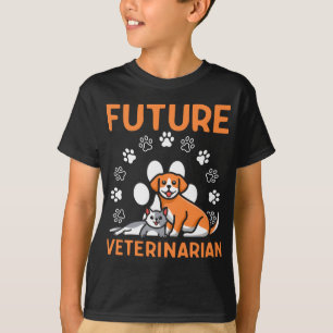 T-shirt Futur Vétérinaire Étudiant Vétérinaire Tech Pet Lo