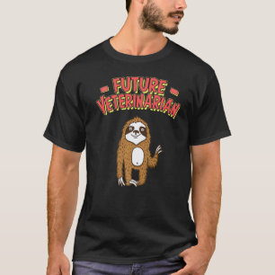 T-shirt Futur vétérinaire paresseux drôle pour étudiants v