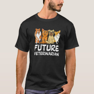 T-shirt Futur vétérinaire technicien vétérinaire animaux
