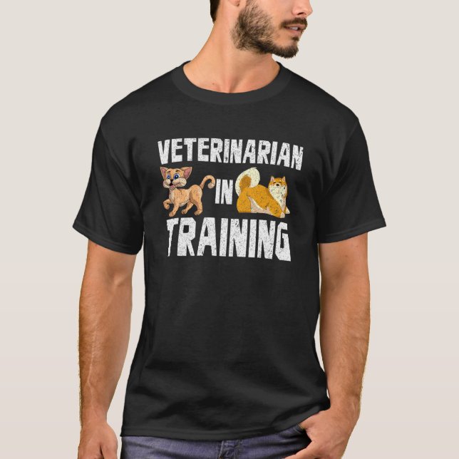 T-shirt Futur vétérinaire vétérinaire - Docteur animal (Devant)
