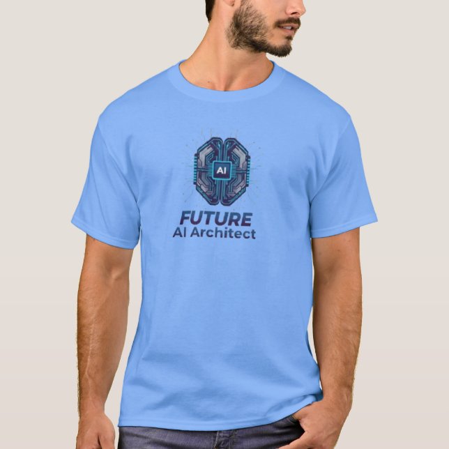 T-shirt Future AI Architect - Futuristic Technology Design (Devant)