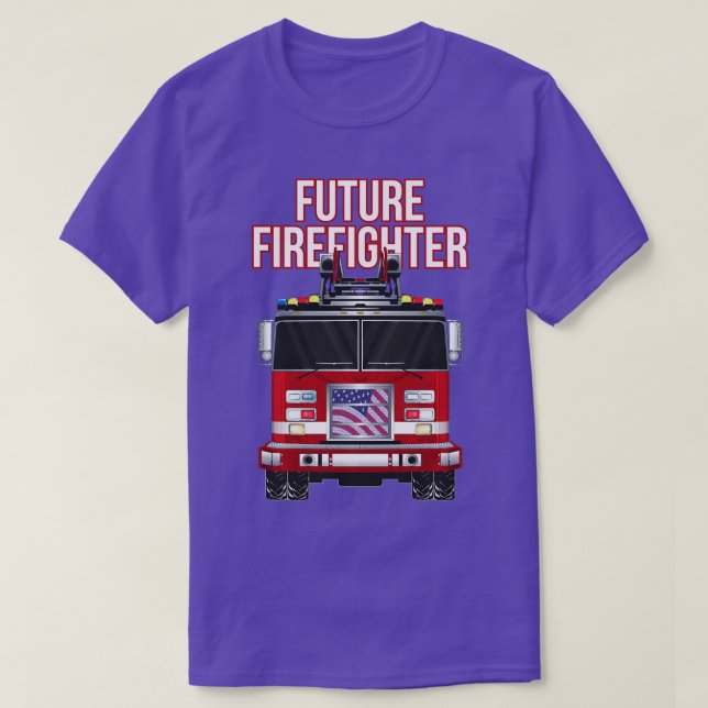 T-shirt Future American Firefighter Boys Fire Department T (Design devant)