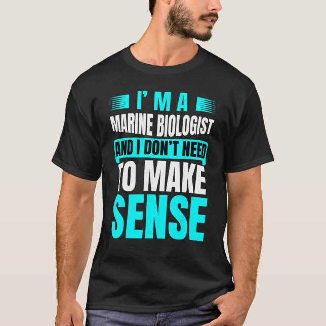 T-shirt Future Biologiste Marine Étude Océanique Plaisante (Devant)