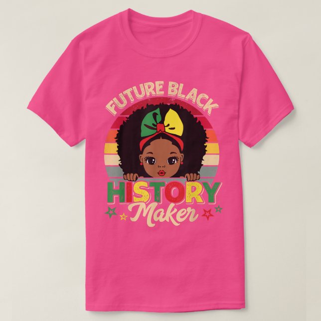 T-shirt Future Black History Maker JunetDix Filles Afro W (Design devant)