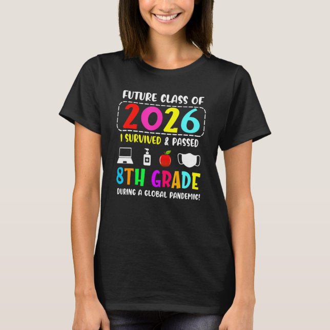 T-shirt Future Class Of 2026 8th Grade Graduation 2022 Stu (Devant)